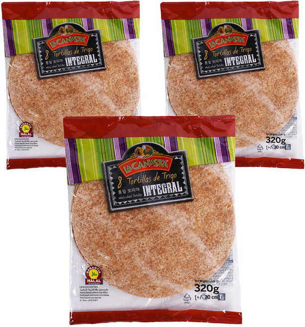 라카나스타 통밀 또띠아 20cm, 320g, 3개