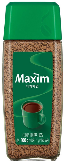 맥심 디카페인 병커피, 100g, 1개입, 1개