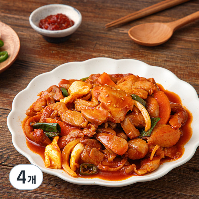 곰곰 매콤한 춘천식 닭갈비, 1kg, 4개