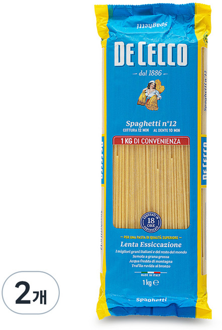 데체코 스파게티, 1kg, 2개