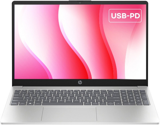 HP 2026 노트북 15 라이젠5 라이젠 7000 시리즈, Natural silver, 512GB, 16GB, Free DOS, 15-fc1061AU