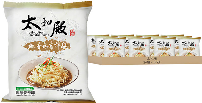 太和殿 椒香麻醬拌麵 172g, 24包