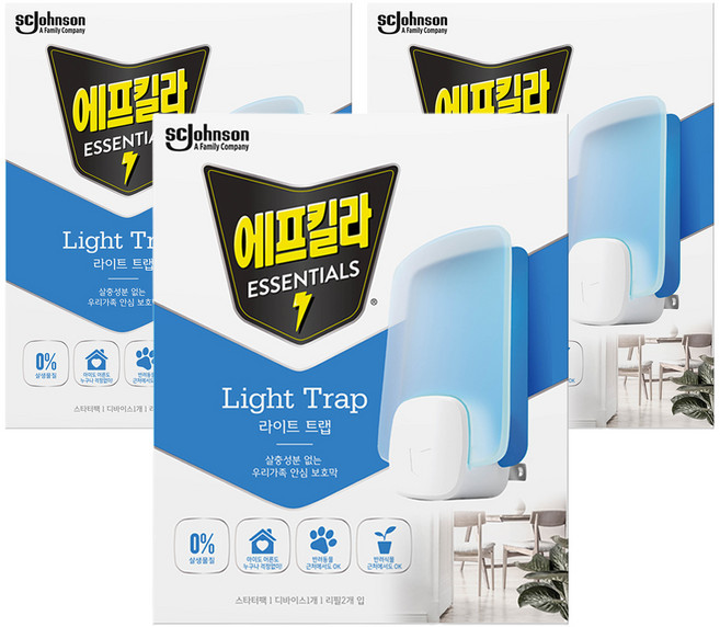 에프킬라 라이트 트랩 본품 + 리필 2p, 3세트