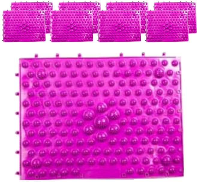 ABM 조립식 발지압매트, 9개, 퍼플