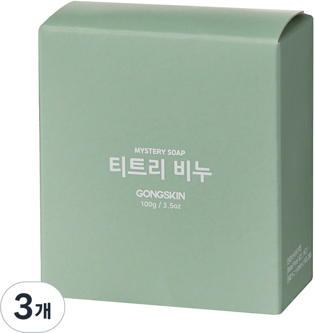 공스킨 티트리 비누, 100g, 3개