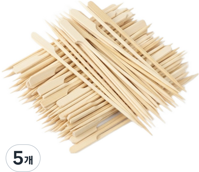 앞날창창 다용도 대나무 손잡이 꼬치 15cm, 5개, 300개입