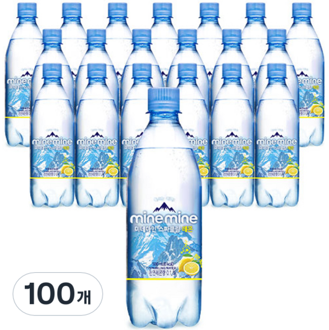 미네마인 스파클링 레몬, 100개, 500ml