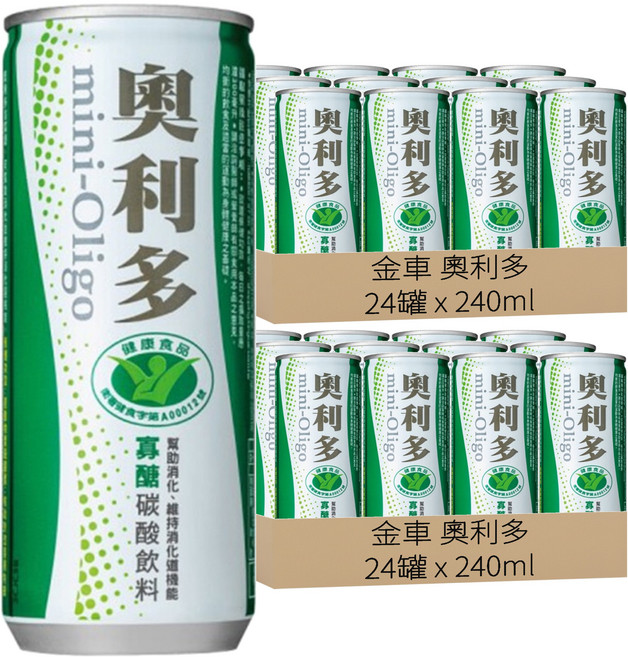 金車 奧利多 碳酸飲料, 240ml, 48罐