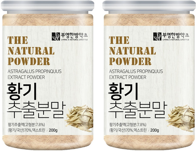 부영한방약초 황기 추출 분말, 2개, 200g