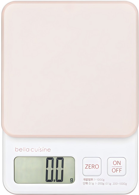 벨라쿠진 주방 전자 저울, 1kg, 베이지, G1-0205
