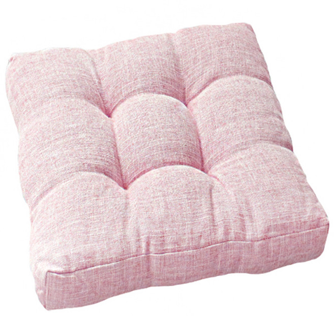 홈블리 두툼한 사각 면마 쿠션방석