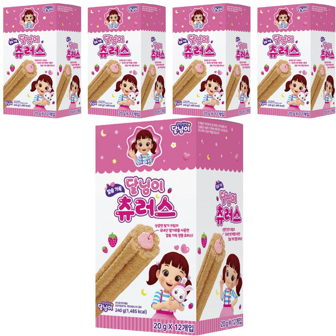 명도물산 달님이 츄러스 12p, 240g, 5개