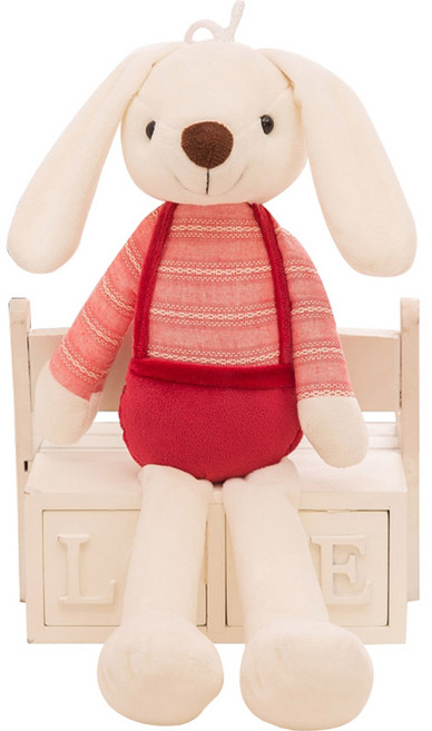 네이처타임즈 귀여운 토끼 인형, 50cm, 레드, 1개