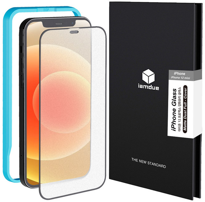 아이엠듀 매트 지문방지 풀커버 휴대폰 강화 유리필름, 1세트