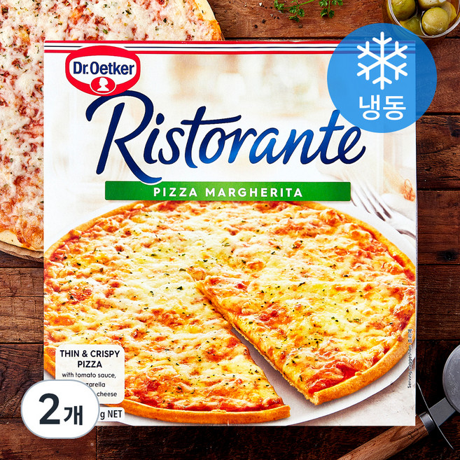 닥터외트커 리스토란테 마르게리타 피자 (냉동), 295g, 2개, 1개입