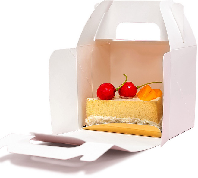 제이팩토리 앞열림 높은 조각 케이크상자 소(1호), 화이트, 50개