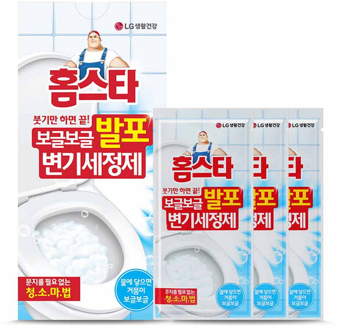 홈스타 보글보글 발포 변기 세정제, 180g, 1개