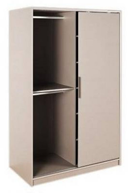 리바트 프레일 슬라이딩 옷장 1200 짧은옷장형 방문설치, 그레이(도어) + 그레이(바디)