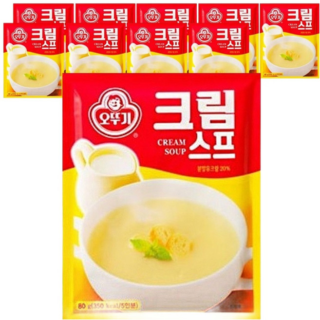 오뚜기 크림스프, 80g, 10개