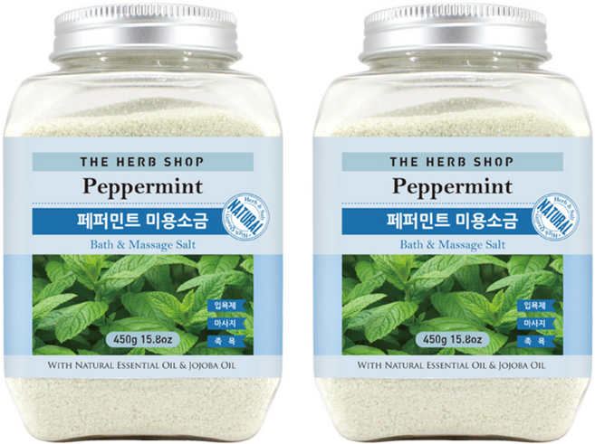 더허브샵 미용소금 페퍼민트, 1개, 2개