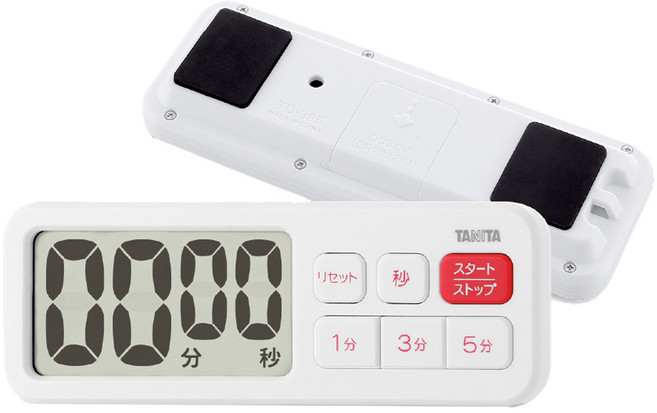TANITA 塔尼達 電子計時器 TD395, 白色, 1個