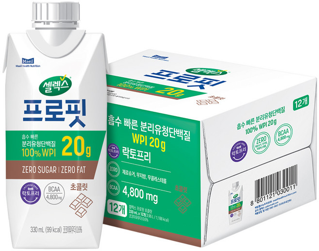 셀렉스 프로핏 초콜릿, 330ml, 12개