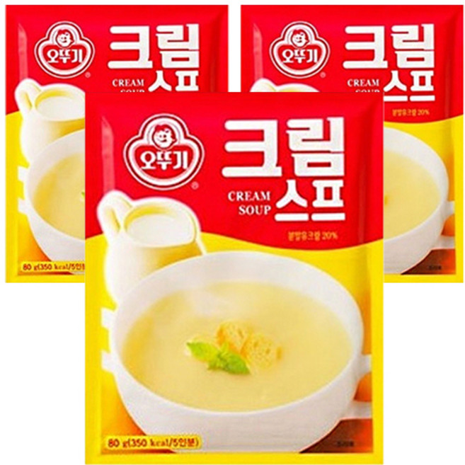 오뚜기 크림스프, 80g, 3개