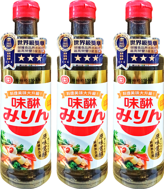 十全 味醂調味料, 300ml, 3瓶