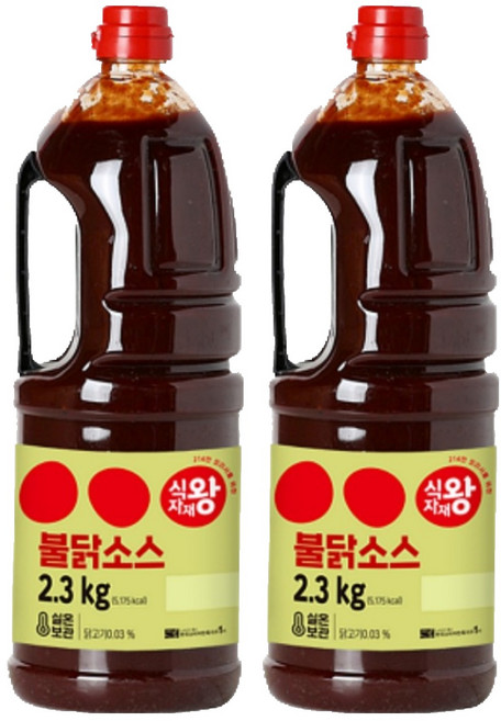 식자재왕 불닭소스, 2개, 2.3kg