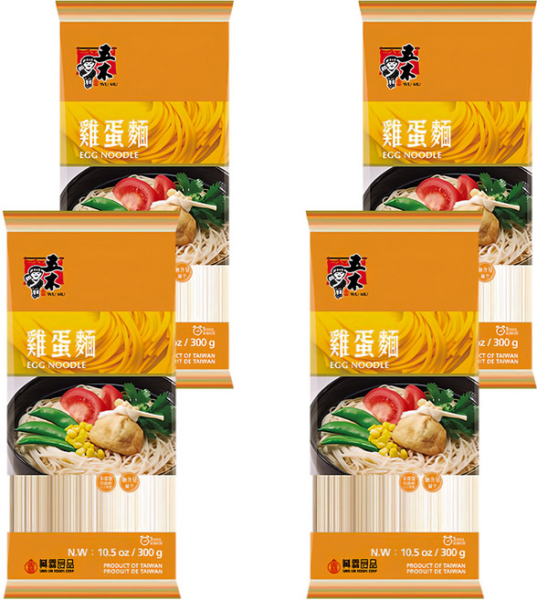 五木 雞蛋麵, 300g, 4包