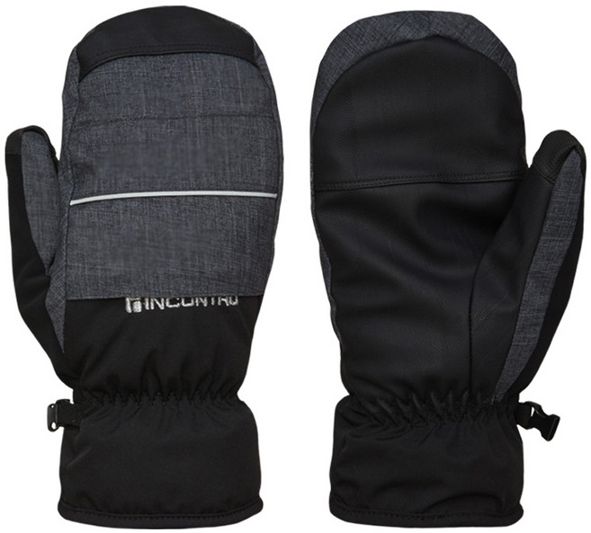 인콘트로 남성용 시크릿 스키장갑, 검정색, 1개