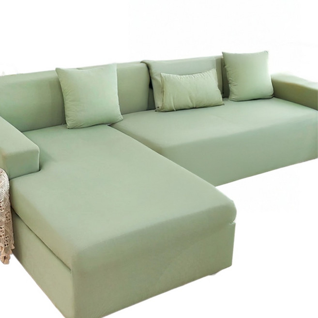 涼感新科技彈力冰絲沙發套全包式 防水 高彈力, 抹茶綠, 1個