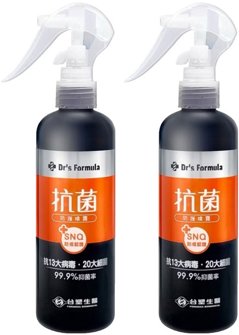 台塑生醫 Dr's Formula 抗菌防護噴霧, 255g, 2瓶
