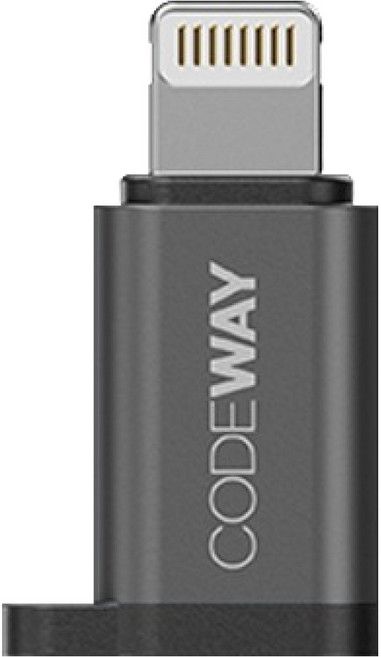 코드웨이 USB A 변환젠더 C타입, C-to-8pin, 1개