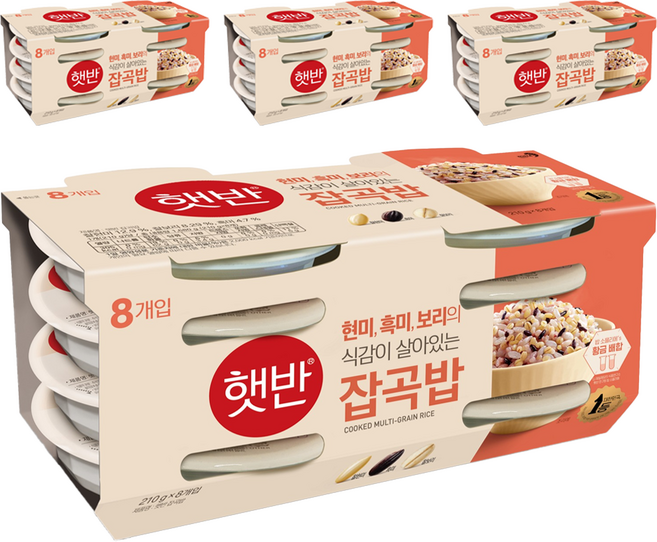 햇반 잡곡밥, 210g, 32개