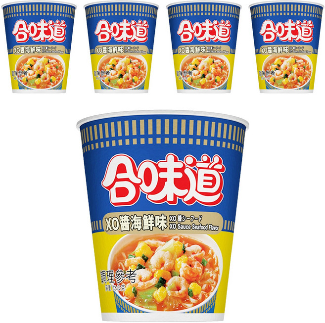NISSIN 日清 CUP NOODLE 合味道 XO醬海鮮味杯麵, 5入