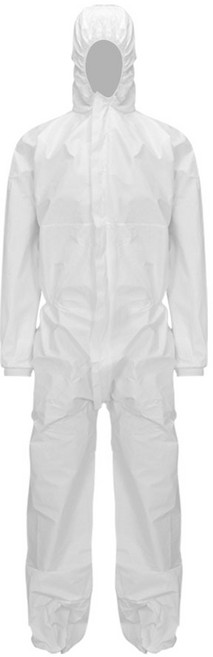 애니세이프 SMS 원피스 보호복 J210W, 화이트, 1개