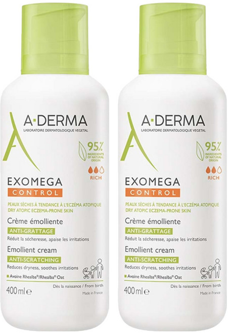 A-DERMA 艾芙美 燕麥新葉益護佳營養霜, 400ml, 2瓶
