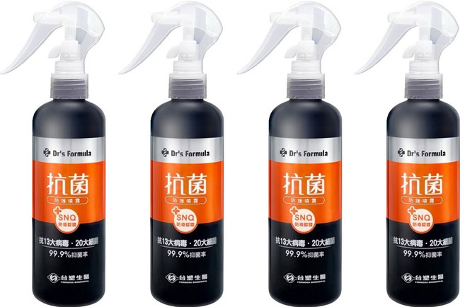 台塑生醫 Dr's Formula 抗菌防護噴霧, 255g, 4瓶