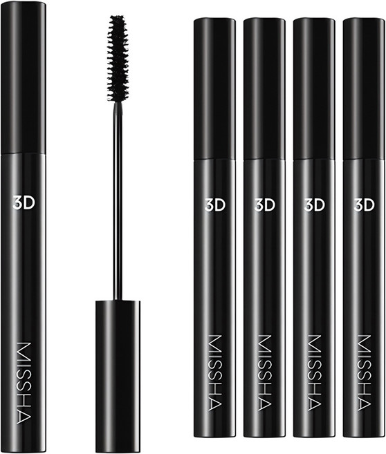 미샤 3D 마스카라 7g, 블랙, 5개
