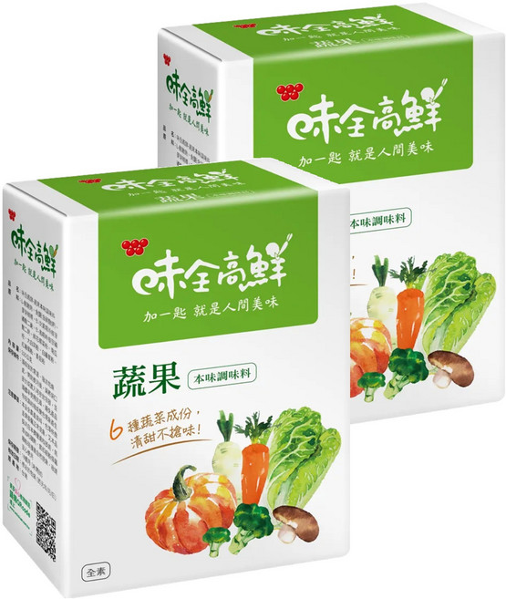 味全高鮮 蔬果本味調味料, 320g, 2盒
