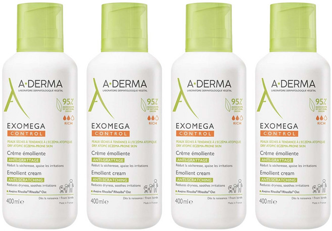 A-DERMA 艾芙美 燕麥新葉益護佳營養霜, 400ml, 4瓶