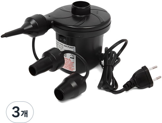 비에스코리아 가정용 전동 에어펌프 HT-196 150W, 3개