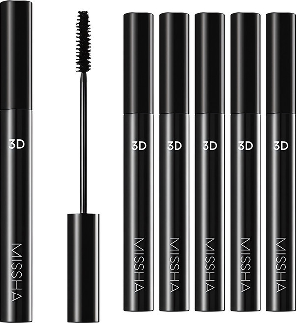 미샤 3D 마스카라 7g, 블랙, 6개