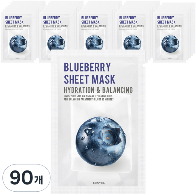 은율 퓨리티 블루베리 마스크팩, 1개입, 90개