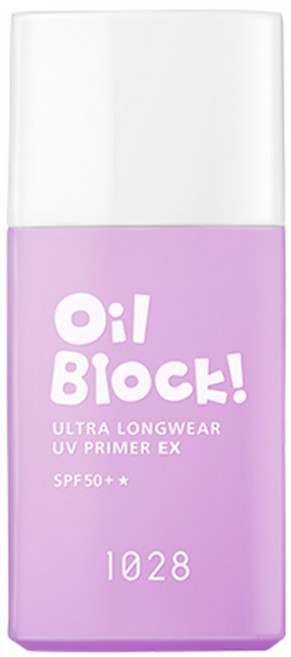 1028 Oil Block 超控油UV校色飾底乳EX 嫩紫 25ml 有效修飾膚色 持久控油 展現自然透亮妝感, 1瓶
