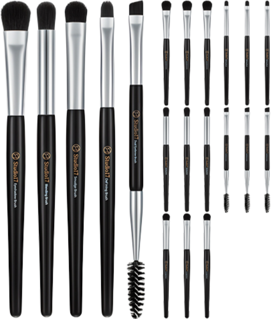 스튜디오17 아이 메이크업 브러쉬 세트, 혼합색상, 4개