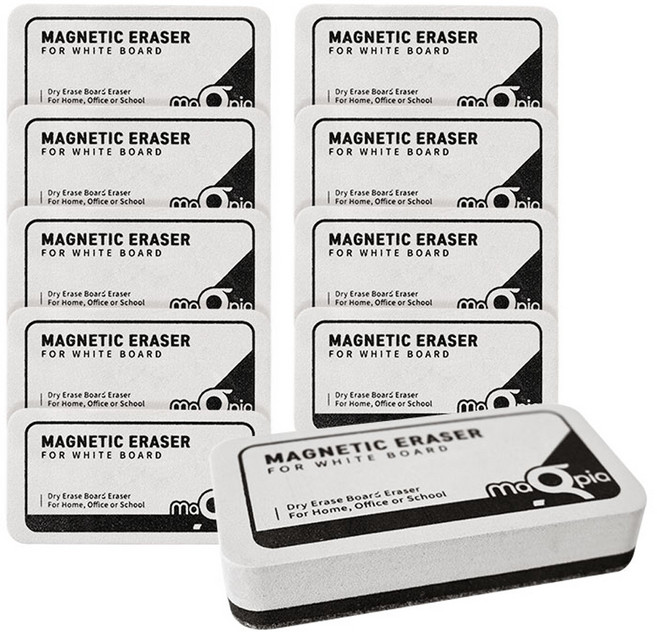 마그피아 화이트보드용 EVA 자석지우개 10p, 그레이