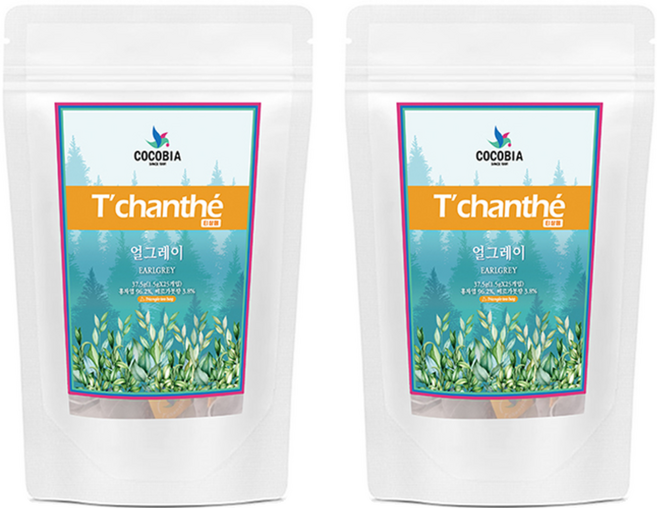 티샹떼 삼각망 얼그레이 차, 1.5g, 25개입, 2개