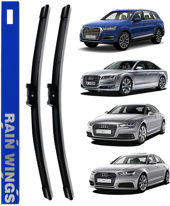 RAIN WINGS 奧迪 New A6 A7 A8 Q7 原廠型雨刷 前擋組合, 奧迪 A6/S6 C7 2012~2018年